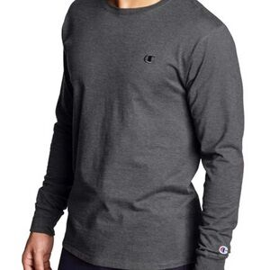 ❤️ 3/$15 Champion Athletic Wear Size Medium Solid Gray Long Sleeve